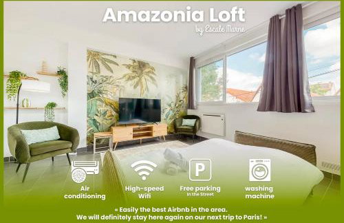 escale-marne fr - Amazonia Loft- AC - Climatisation - Parking Gratuit - 001 - Foto 1