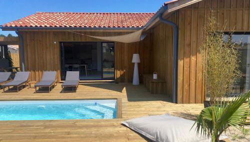 Maison en bois avec piscine proche de la plage - Foto 5