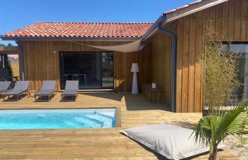 Maison en bois avec piscine proche de la plage - Foto 5