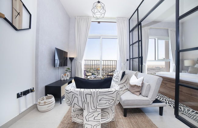 Modern Boho 1BR Sleeps4 Balcony Pool Gym Dxbhills - Foto 10