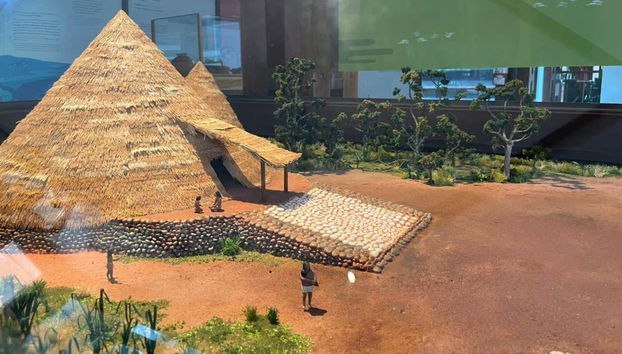 Model in the Finca 6 Archaeological Site Museum