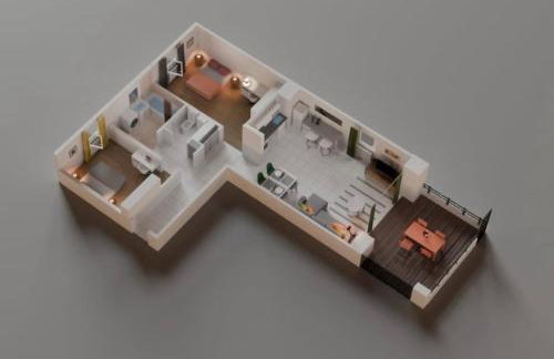NOUVEAU ! Appartement 2 chambres, parking, proche tramway et métro, terrasse - Foto 16