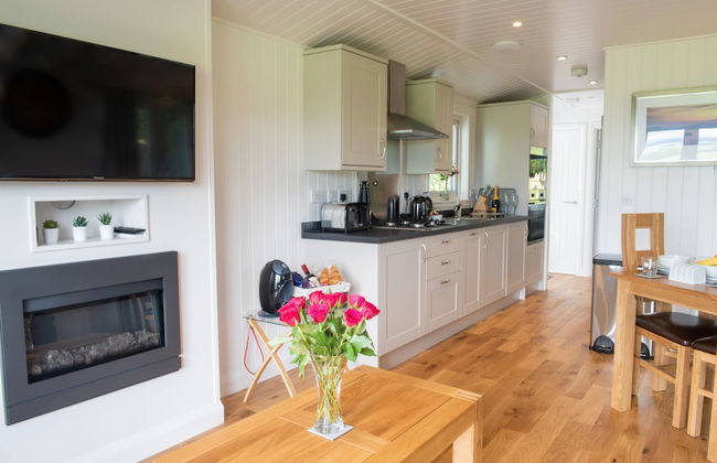 Super King Lodge-sleeps 2-hottub-sea View - Foto 11