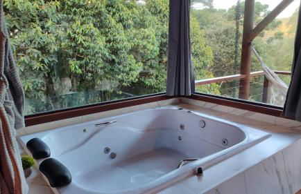 Chalé Valle dos sonhos romântico privativo com hidromassagem e lareira - Foto 10