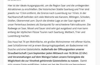 Zur alten Rebe Ferienhaus und Weingut - Foto 52