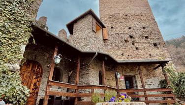 FOPPOLI CASTLE, PRIVATE 11th CENTURY FORTRESS WITH PANORAMIC VIEW, SAUNA AND HOT TUB OVERLOOKING THE VALTELLINA - Foto 3, Garden