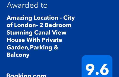 Amazing Location - City of London- 2 Bedroom Stunning Canal View House With Private Garden,Parking & Balcony - Foto 8