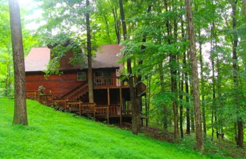 Wooded & Fabulous Brown County Cabin with Hot Tub Near Nashville, IN - Foto 9