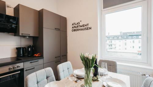 ATLAS Apartment 4 Oberhausen, 3 Zimmer, Nähe Bahnhof, Westfield Centro - Foto 4, stove, toaster