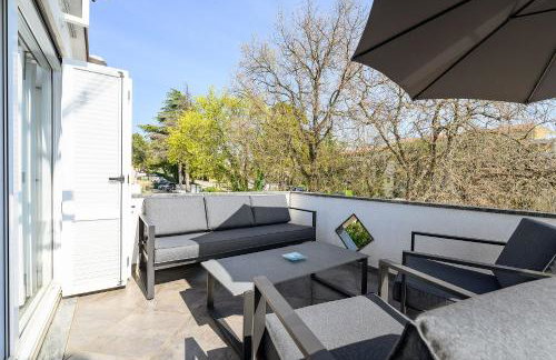 Traumhaftes Apartment nur 300 Meter zum Strand mit Blick auf Tennisplatz - Hund willkommen - Foto 2