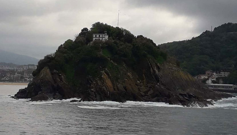 Vista sulla costa di San Sebastián