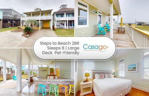 Retreat Steps to Beach Large Deck Family Fun - Foto 1