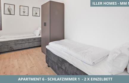 Iller Homes Memmingen - Moderne Fewos mit Terrasse für bis zu 7 Pers mit Parkplätzen - Foto 57