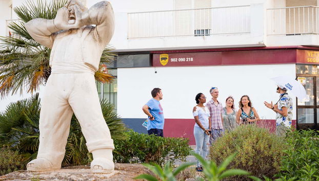 Uno dei monumenti di San Antonio Abad
