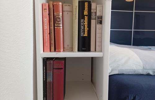 Ehemalige Bibliothek Apartment für 2 mit Küche Kamin Netflix Parken und Hofladen - Foto 7