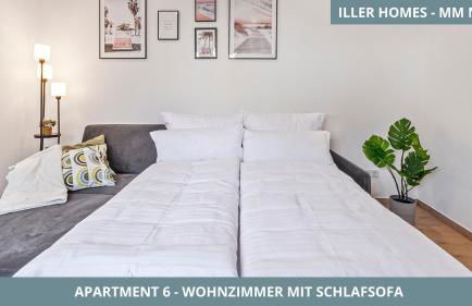 Iller Homes Memmingen - Moderne Fewos mit Terrasse für bis zu 7 Pers mit Parkplätzen - Foto 46