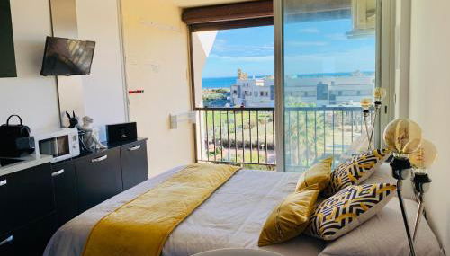 BAGATELLE NATURISTE HELIOPOLIS clim ascenseur vue mer parking privé - Foto 3