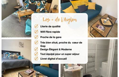 L'Aiglon Studio cocon au coeur de Gap - Foto 10