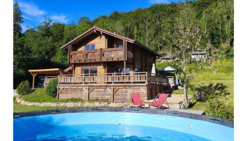 Chalet d'exception avec jacuzzi sauna et piscine - proche station du retord - Foto 1, sunbed