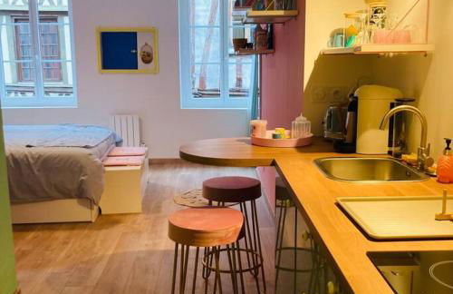 Barbapappart - Un studio coloré dans le centre de Rouen - Foto 14