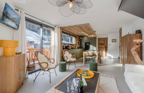 Morzine: Appartement moderne 8 pers, ski-in/ski-out, 72m², parking, wifi - FR-1-754-108 - Foto 9