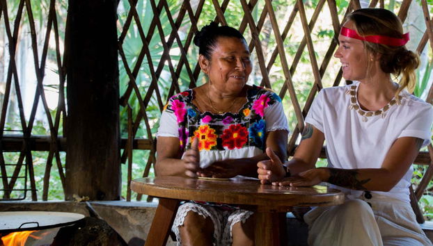 Visitando uma comunidade maia