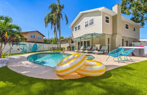 Family Oasis - Pool Hot Tub Games & Near Beach - Foto 43