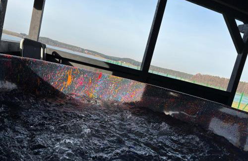 Domki U Zbyszka nad jeziorem z balią ogrodową! - Foto 4