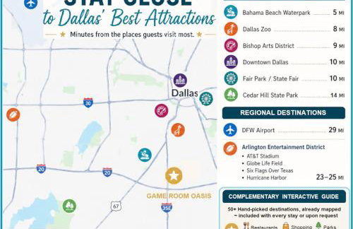 4BR Retreat with Game Room & Massage Chair - Sleeps 12 - 2 Kings - Step-Free - XL Private Patio - Foto 43
