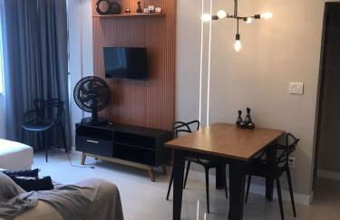 Apto aconchegante vista mar , tv, wifi e ar - Praia São Vicente - Foto 8