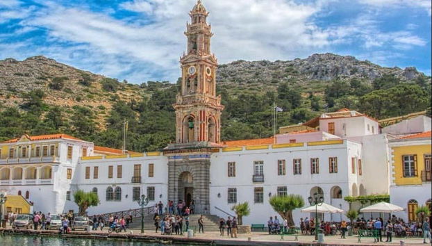 Monastery of Sotiris Megalos, in Panormitis
