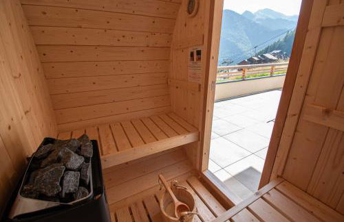 Dans résidence neuve LE SNOW ROC sur les pistes, grand studio cosy 5 pers avec terrasse panoramique, SAUNA, WIFI - Foto 22