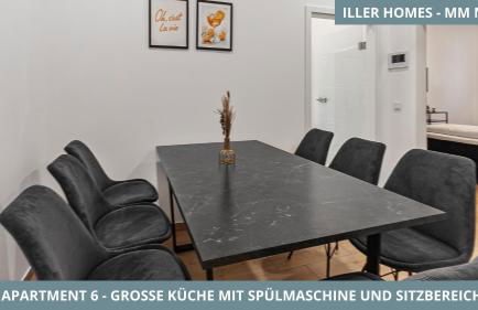 Iller Homes Memmingen - Moderne Fewos mit Terrasse für bis zu 7 Pers mit Parkplätzen - Foto 43