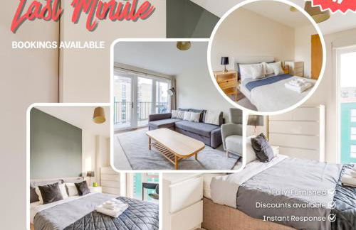 Last-Minute Secure l Sleeps Up to 8 l 2 Bedroom Apt By Capital Retreats Short Lets & Serviced Accommodation London With Balcony, Free WiFi - Foto 1