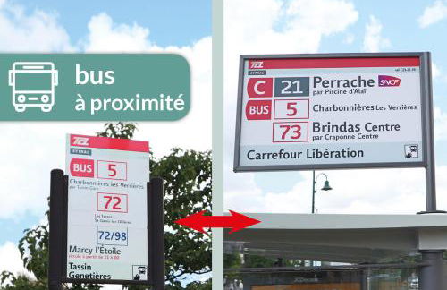 Appartement Cosy Lyon Ouest Tassin - Foto 12