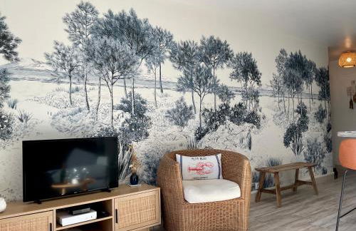 Le Nid Douillet, studio avec terrasse et parking à 400m des plages - Foto 12