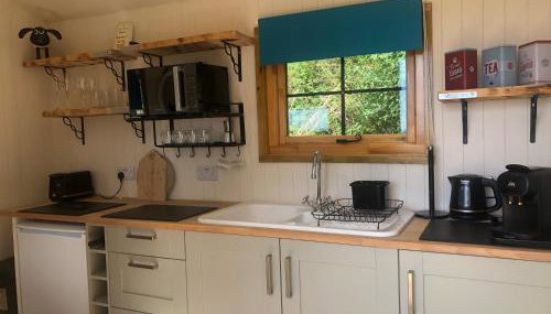 Cosy Shepherds Hut, heating, Hot Tub, WiFi and magnificent view - Foto 3, toaster, minibar