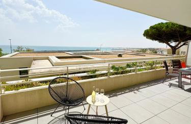 #Sète Front de mer Piscine Box privé Clim - Foto 24