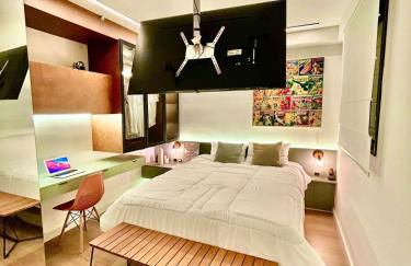 Moema URBAN Heaven - Piscina - Prox Metro - Prox Sh Ibirapuera - Cama Queen - Internet 500mbps - Ar cond - Cozinha completa - Academia - Churrasqueira - Foto 31