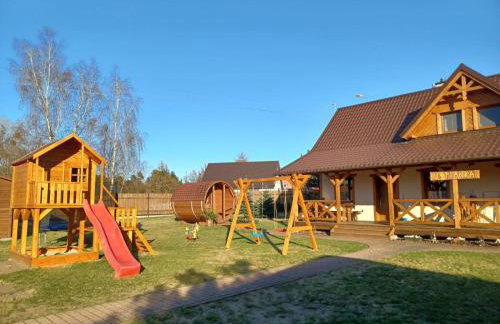 Dom drewniany na Kaszubach, rzeka, las, pola, niedaleko jeziora - Foto 37