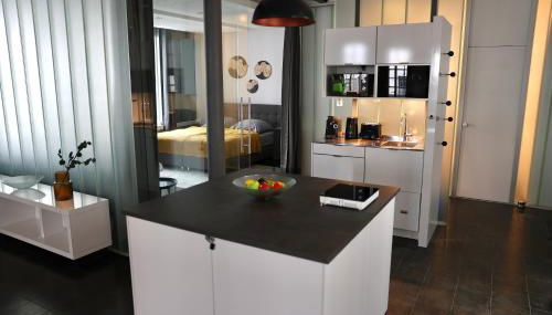 Loft Apartment Hamburg Hauptbahnhof - Foto 4, stove