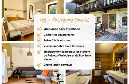 Très bel appartement appartement de caractère avec terrasse, sauna Pelvoux Vallouise - Foto 3