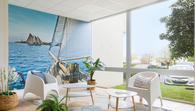 Zona de estar del vestíbulo