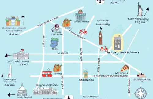 The Gray Corner House by Gallaudet 3 BR 2 BA - Foto 3