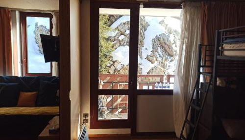 Studio transformé en 2 pièces avec cloison amovible sur La Plagne Bellecôte - Foto 3