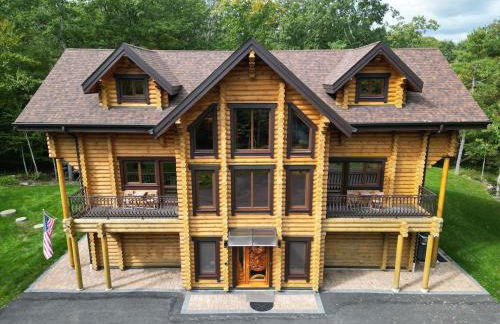 Log House Chalet, Volleyball field, Sauna, Hot Tub - Foto 33