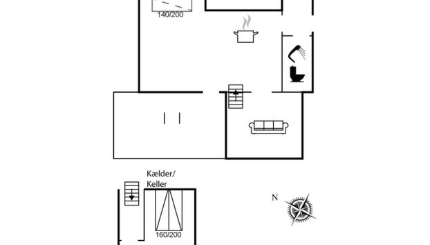 "Gundhild" - 1.8km from the sea - Foto 2, Floorplan