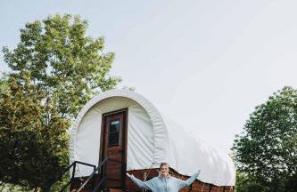 Heated & AC Full Bathroom Covered Wagon - Foto 13