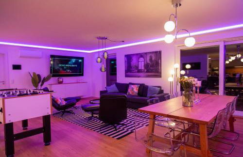 Exklusives Penthouse mit Whirlpool, Panoramaterrasse, Kino & Tischfußball für bis zu 8 Personen - Foto 33