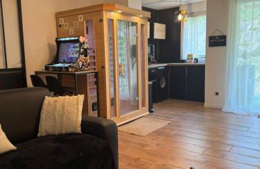 T2, Balneo, sauna, lit rond, jeux arcades, parking - Photo 3